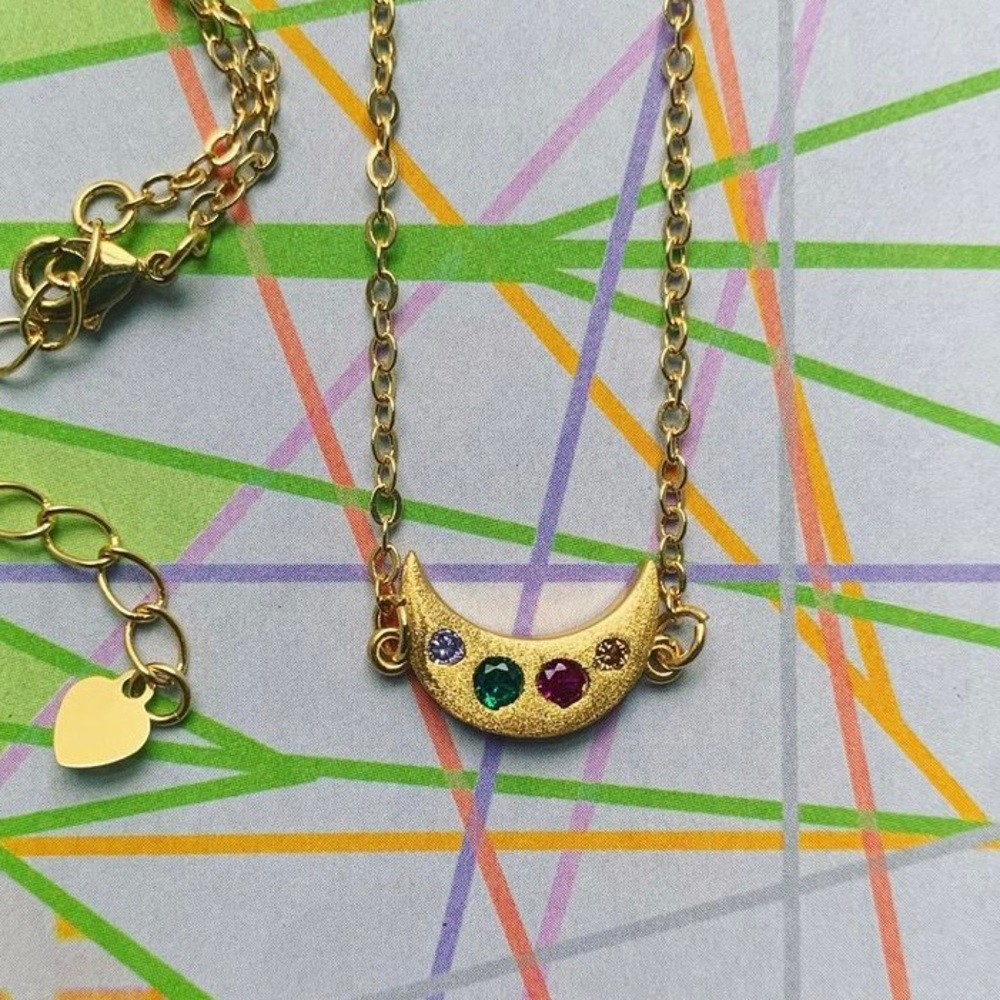 Beautiful crescent moon necklace by Sparkazilla on Etsy
